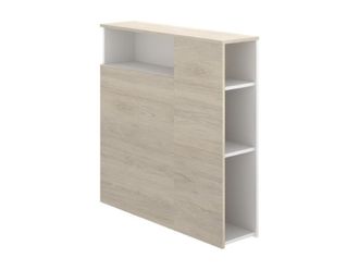 VENTE-UNIQUE.COM Cabecero melamina color natural claro, blanco 90 x 190 cm