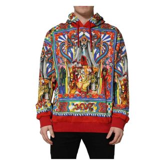 Dolce & Gabbana Glamzilla Hooded Sweatshirt - male - Dolce & Gabbana - Hoodies - Multicolor - 4XL - Sweatshirts & Hoodies