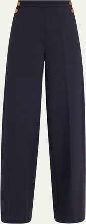 Max Mara Polonia Sailor Wide-Leg Pants