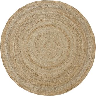 Maisons du monde Alfombra redonda de yute beige D. 150 cm