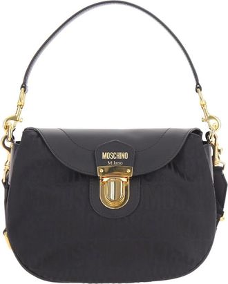 Moschino Logo Shoulderbag - Dames - Schoudertassen - Zwart - ONE Size - Katoen - Tassen