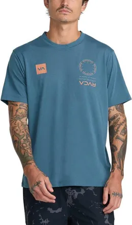 Rvca VA Mark Performance Graphic T-Shirt in Duck Blue at Nordstrom, Size Xx-Large