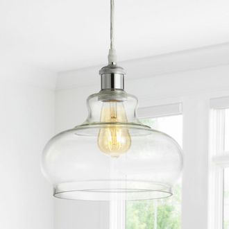 Jonathan Y Designs Hampton 9.38 Adjustable Iron/Glass Pharmacy LED Pendant