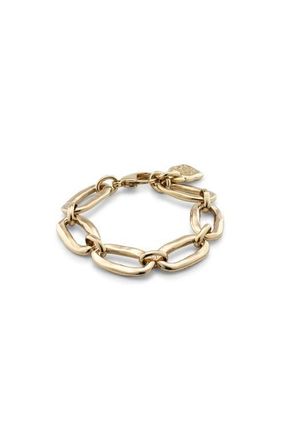 UNOde50 Oval Link Bracelet in Gold at Nordstrom, Size Medium