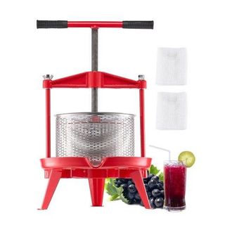 OEM Prensa De Vino De Frutas 9 L Cesta De Acero Inoxidable Con Estructura Triangular Y Travesa&ntilde;o Exprimidor Manual Prensa Para Tintura De Sidra, Manzana Y