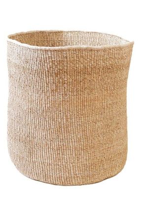 Indego Africa Tall Banana Leaf Floor Basket in Natural at Nordstrom
