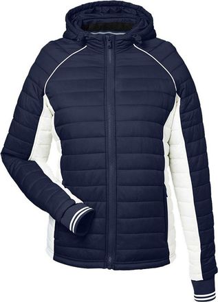 Nautica Womens Nautical Mile Hooded Puffer Jacket