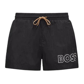 HUGO BOSS Hugo, Beachwear, male, Black, Size: 2XL Swim Shorts Mooneye