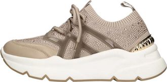 Emanuelle Vee Sneakers Beige - Dames - Sneakers - Beige - 37 EU - Leer - Schoenen