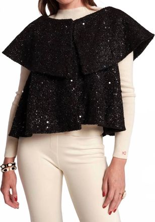Frances Valentine Peyton Swing Jacket In Black
