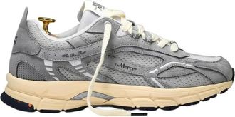 Mercer Amsterdam Vintage Grijze Sneakers - Heren - Sneakers - Grijs - 41 EU - Leer - Schoenen