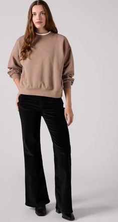 Levi's Ribcage Flare Vaqueros - Mujer - 23X30 - Negro / Meteorite