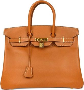 Hermès Borsa a mano Courchevel Birkin 35 1996 - Marrone