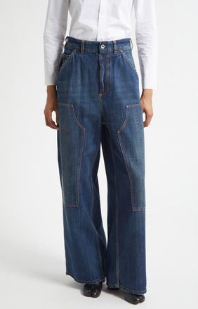 Maison Margiela Carpenter Jeans in Blue Wash at Nordstrom, Size 4 Us