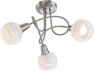 Globo Lighting Plaf&oacute;n - Elliott - N&iacute;quel - Metal - &Oslash; 39cm - E14led