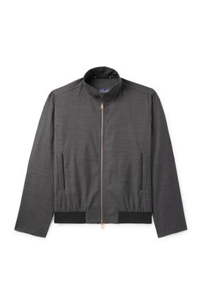 Paul Smith Checked Wool Bomber Jacket