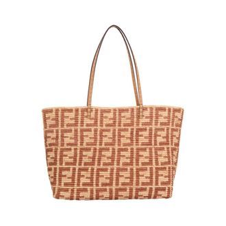 Fendi Shopping Bags, female, Multicolor, ONE SIZE, Roll Large Paglia Crochet