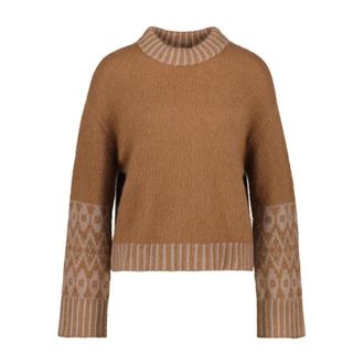 Lu Ren Fw2026A016 Halo - Dames - Truien - Bruin - Maat: S Kasjmier