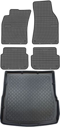 OEM Juego De Alfombrillas De Goma Para Coche Y Maletero Para Audi A6 C6 Kombi (2004-05.2006)