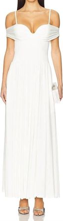 SIMKHAI Amarantha Off Shoulder Dress In Ivory