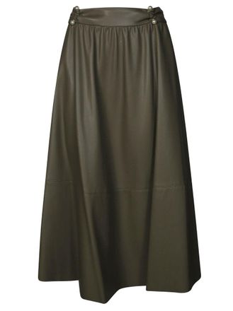 Liu Jo Knee-Length Eco-Friendly Leather Midi Skirt