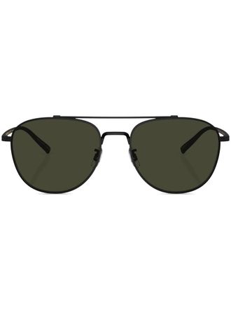 Oliver Peoples Occhiali da sole Rivetti stile pilota - Nero
