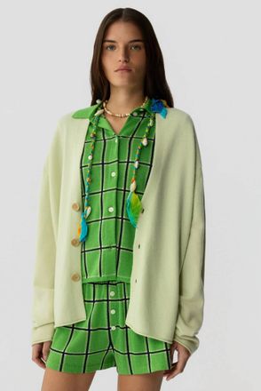 Guest In Residence Everywear V Neck Cardigan In Limewash