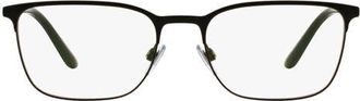 Giorgio Armani 53mm Square optical glasses in Matte Black at Nordstrom