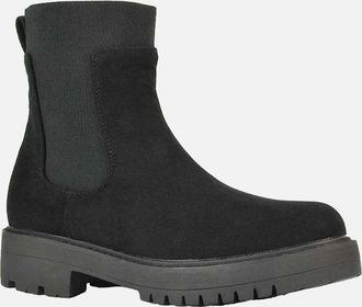 XY London Womens XY London Womens/Ladies Karev Chunky Flat Chelsea Boots - Black - Size: 8