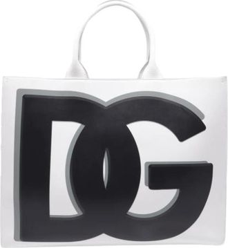 Dolce & Gabbana Pre-owned Tote Bags, female, White, Size: ONE SIZE Pre-owned DG Daily Tote