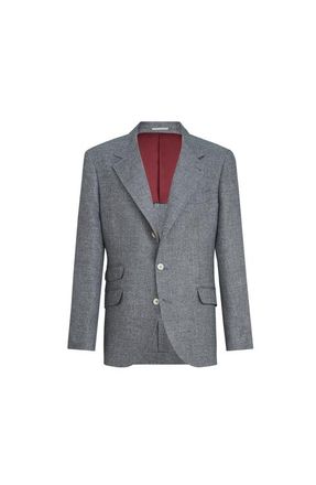 Brunello Cucinelli Hopsack deconstructed blazer in Medium Grey at Nordstrom, Size 60 It