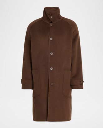 Officine G&eacute;n&eacute;rale Mens Double Split Wool Coat