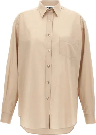 Moschino Beige Cotton Womens Blouse
