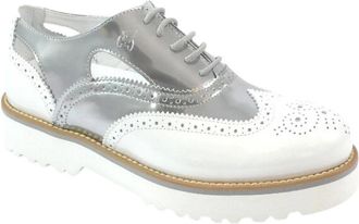 Hogan Veterlaarzen met Verfijnde Stijl - Dames - Veterlaarzen - Wit - 38 EU - Schoenen