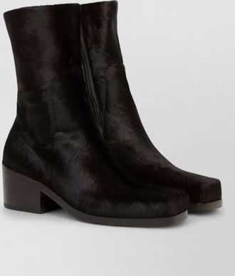 Mars&egrave;ll cassello square toe block heel boots