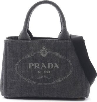 Prada Pre-owned Prada Small Canvas Canapa Logo Tote Ladies 0NBVPYK3OA1QUUE8