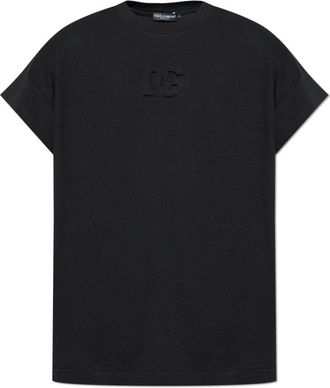 Dolce & Gabbana T-shirt met logo - Heren - T-shirts - Zwart - XS - Katoen - Tops