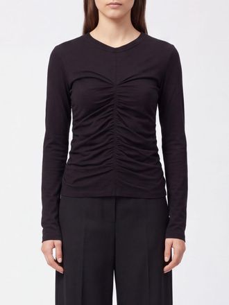 Isabel Marant Top slim fit in misto lana con vita arricciata