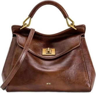 JW PEI Lucia Handtas - Dames - Handtassen - Bruin - ONE Size - Leer - Tassen