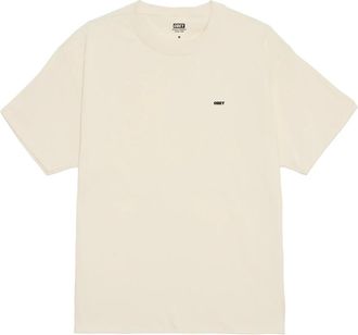 Obey Klasse Dropout Tee Katoenen T-shirt - Heren - T-shirts - Beige - XL - Katoen - Tops
