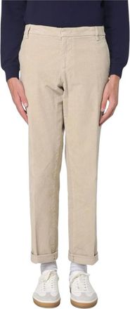 Dondup Heren, Broeken, Beige, Maat: W30 Corduroy