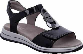 Ara Womens Osaka Sandal In Black Patent
