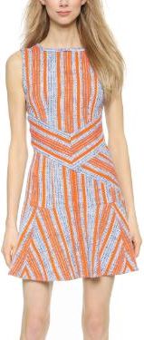 Carven Tweed Back Cutout Dress Size S