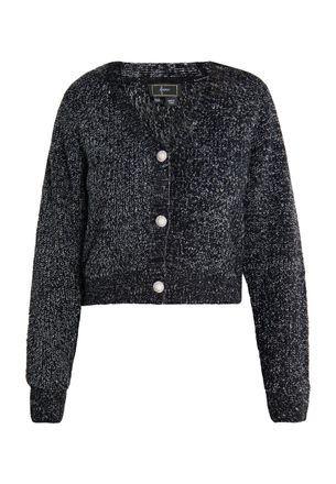 Faina Vest Dames Zwart gem&ecirc;leerd zilver