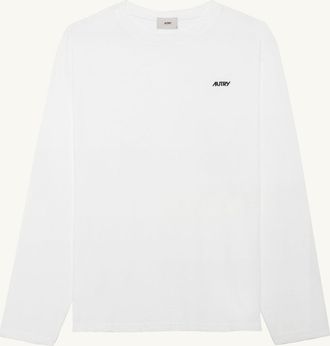 Autry LONG-SLEEVE EMBROIDERED LOGO TEE UNISEX