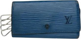 Louis Vuitton Pre-owned Leren Sleutelhouder - Dames - Vintage Accessoires - Blauw - ONE Size - Leer - Vintage
