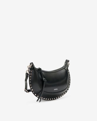 Isabel Marant Oskan Moon Bag In Grained Leather - - Black And Silver - Isabel Marant - Gifts Ideas