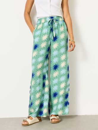 Fat Face FatFace Melissa sun tile Palazzo Trousers