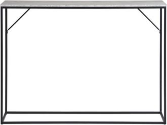 Moloo consola de travertino y metal 110x80 cm