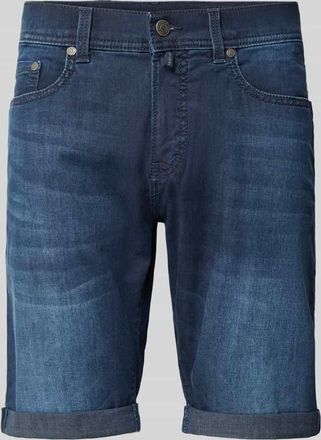 Pierre Cardin Jeansshorts mit Label-Detail in Dunkelblau, Gr&ouml;&szlig;e 30